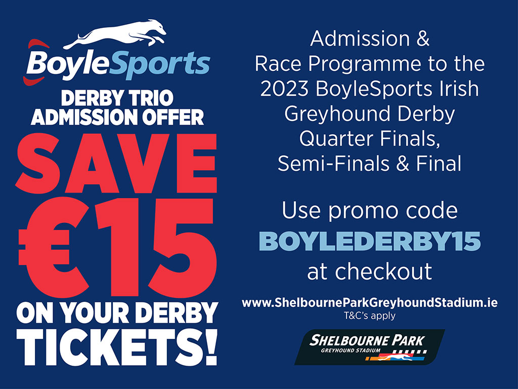 Derby Trio Offer Book Now and Save €15 Off Your Tickets!