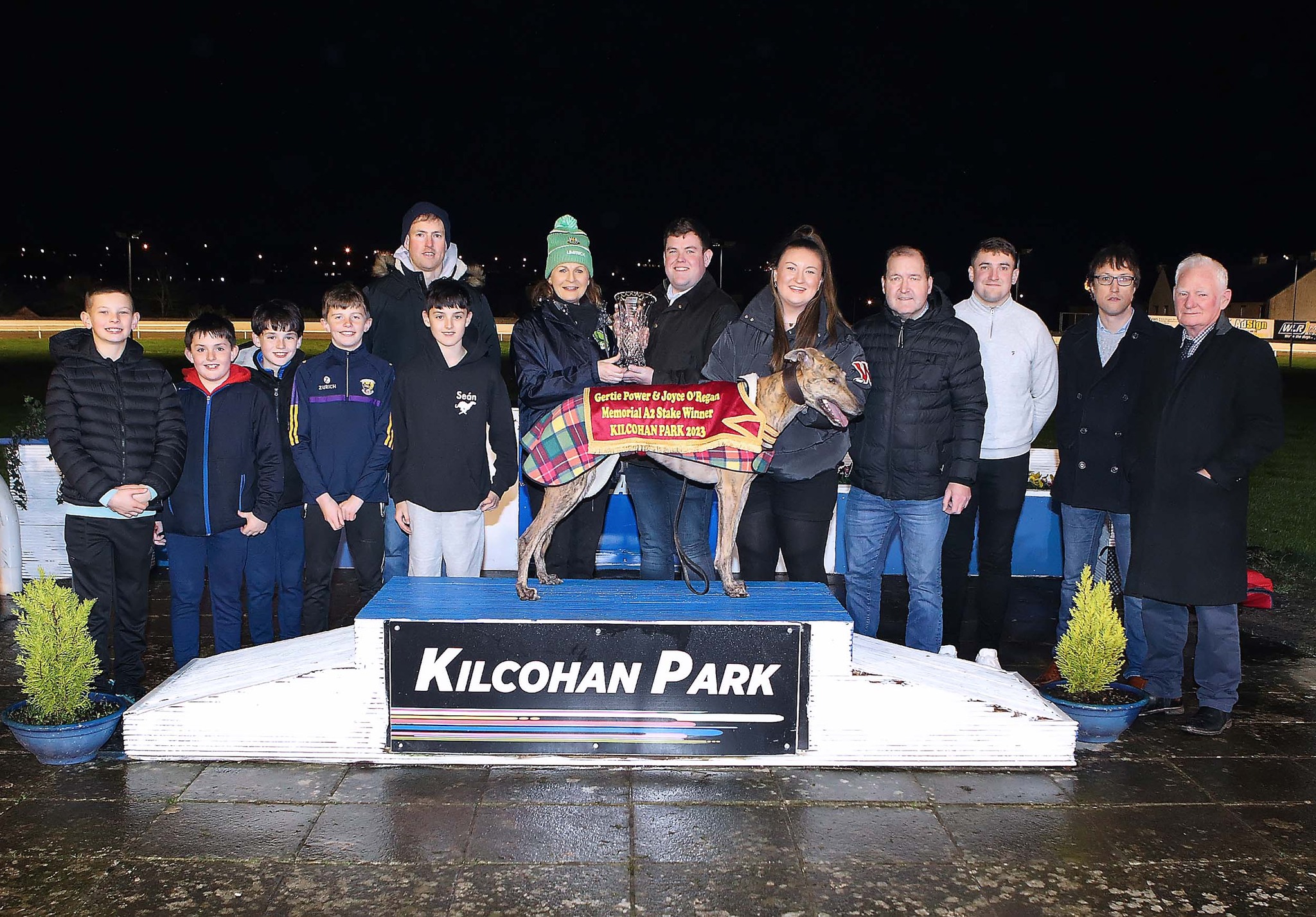 BANBA BRIGHTSIDE came out on top in the final of the €2,550 to the winner of the Gertie Power & Joyce O'Regan Memorial A2 Stake at Kilcohan Park on Saturday night.