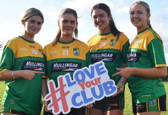 Members of St. Josephs Ladies Football Club pictured as they receive their new jerseys following their win in the nationwide Love Your Club competition. The club received a €5,000 jersey sponsorship with Mullingar Greyhound Stadium as their new title sponsor. Members of St. Josephs Ladies Football Club pictured as they receive their new jerseys following their win in the nationwide Love Your Club competition. The club received a €5,000 jersey sponsorship with Mullingar Greyhound Stadium as their new title sponsor.